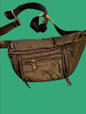 4/$25 Deal! Buffalo David Bitton Black Crossbody Waist Bag